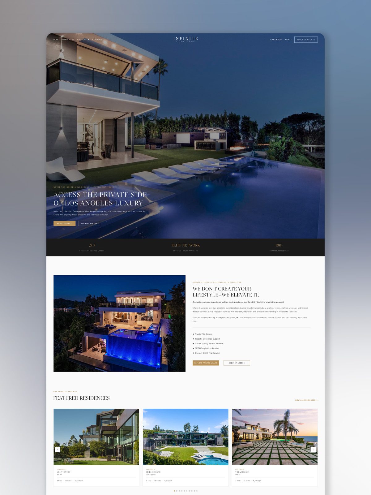 Home - Dreamline Designs | Wordpress website design | Shopify website design 3 infinite concierge v2