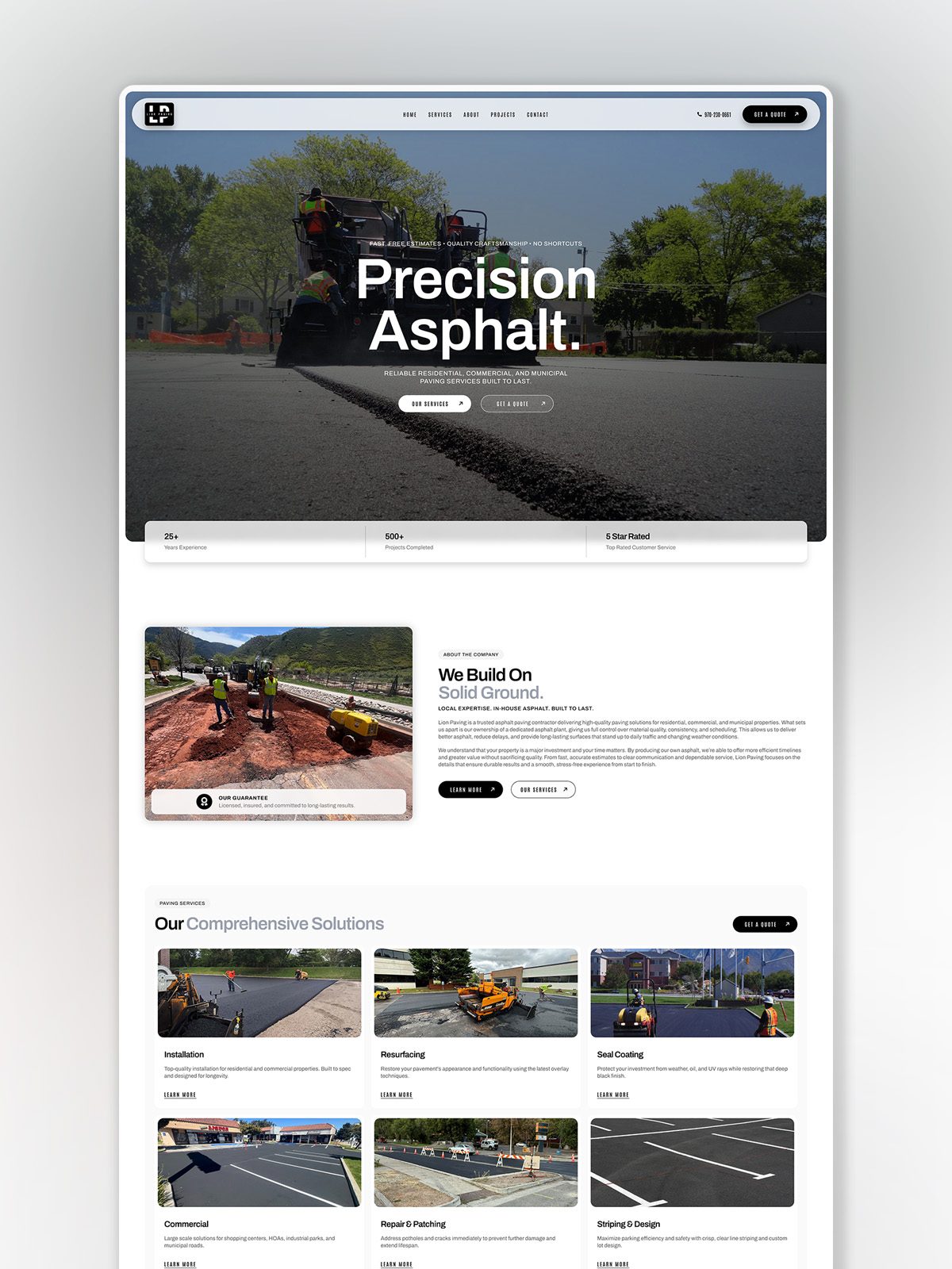 Home - Dreamline Designs | Wordpress website design | Shopify website design 5 lion paving v2