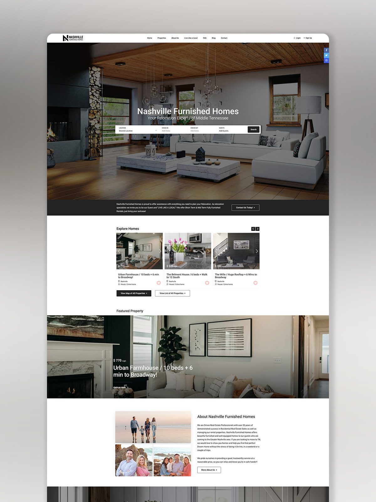 Home - Dreamline Designs | Wordpress website design | Shopify website design 7 nashville furnished homes v2