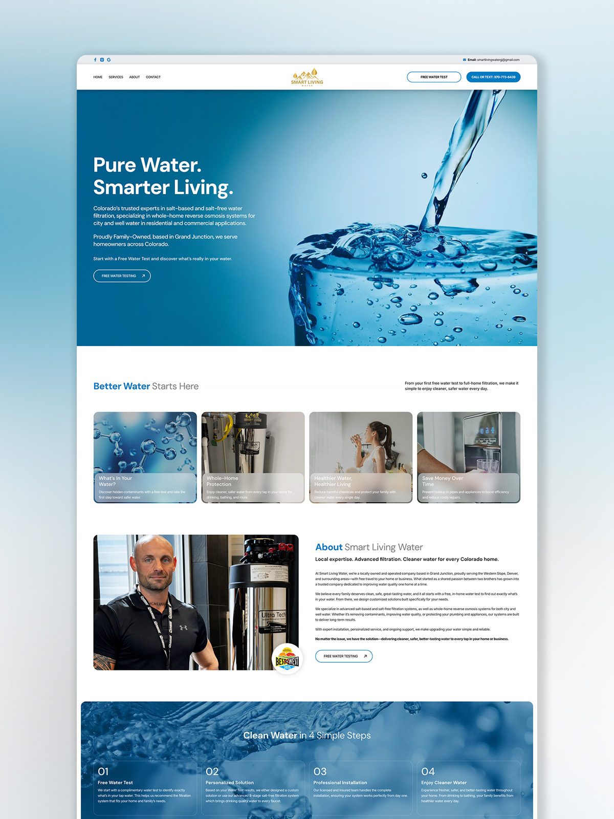 Home - Dreamline Designs | Wordpress website design | Shopify website design 10 smart living water v2